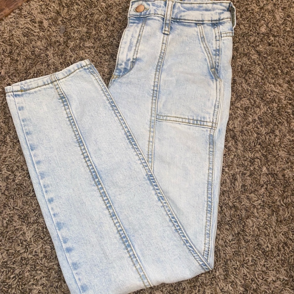universal thread high rise straight leg jeans.
